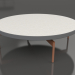 modello 3D Tavolino rotondo Ø120 (Antracite, DEKTON Scirocco) - anteprima
