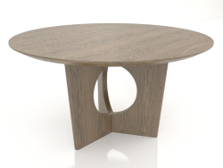 Dining table, oak veneer finish W (H75 D138 cm)