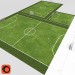 Modelo 3d Campos de futebol mini - preview