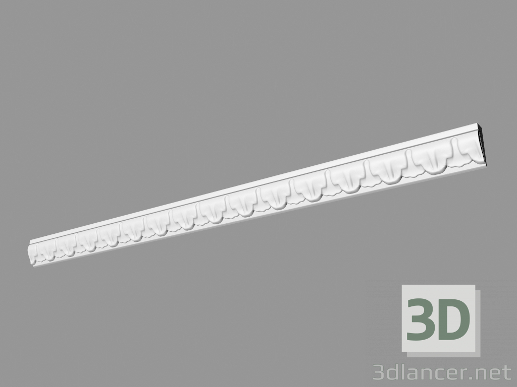 modello 3D Cornicione sagomato (КФ19) - anteprima