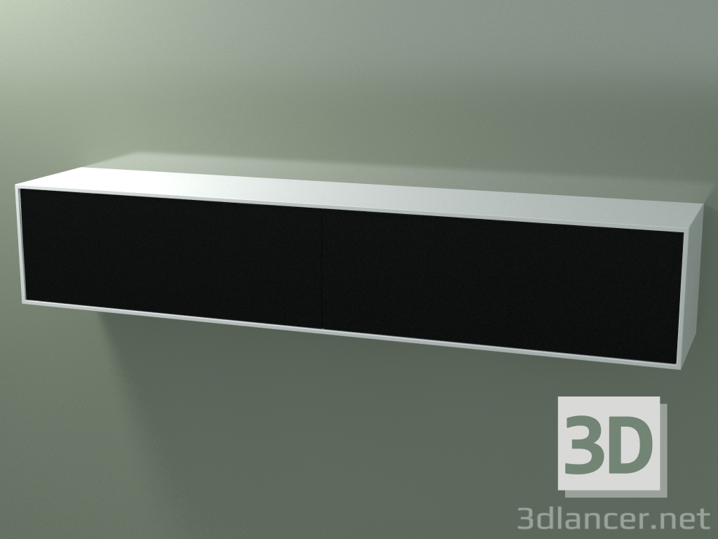 modèle 3D Boîte double (8AUGВA02, Glacier White C01, HPL P06, L 192, P 36, H 36 cm) - preview