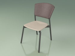 Cadeira 020 (fumaça de metal, marrom, toupeira de resina de poliuretano)