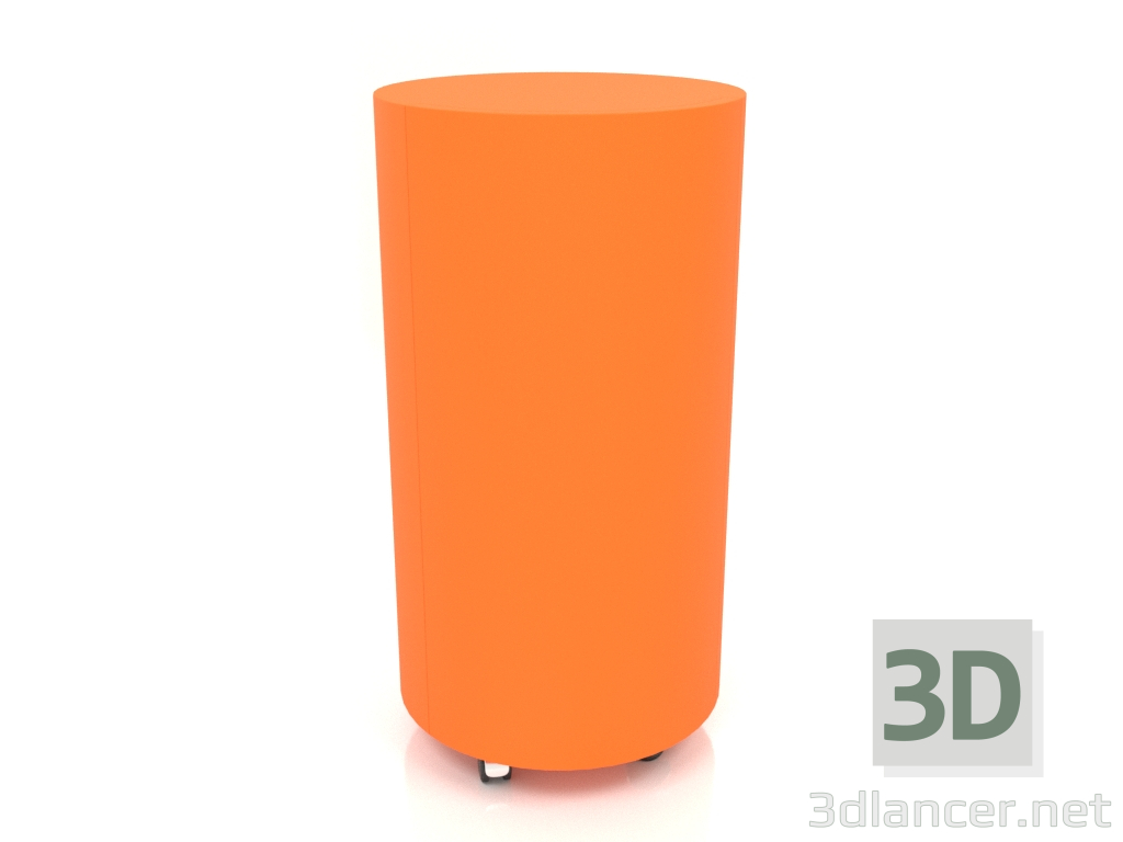 3d model Cabinet on wheels TM 09 (D=503х981, luminous bright orange) - preview