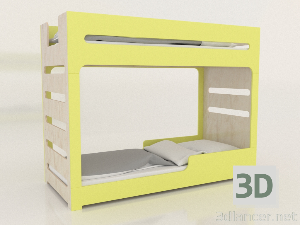 modèle 3D Lit superposé MODE F (UJDFA2) - preview