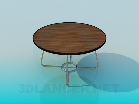 3d model Low round table - preview