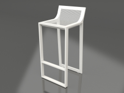 High stool with a high back (Agate gray)