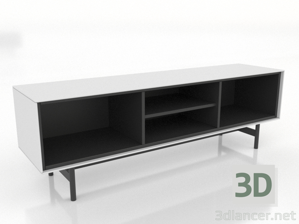 modello 3D Supporto TV 3 1450 mm (bianco) - anteprima modello 3D Supporto TV 3 1450 mm (bianco) - anteprima
