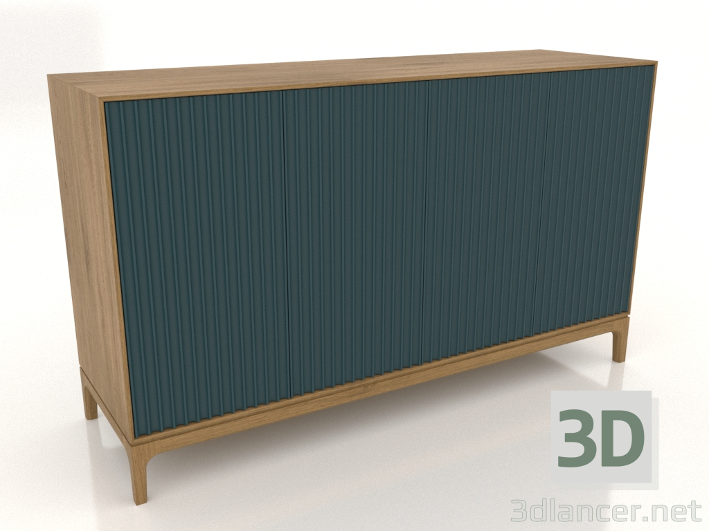 modello 3D Mobile TV FARGO con frontali fresati 1600x500x950 mm (onda marina, rovere naturale, opzione 2) - anteprima modello 3D Mobile TV FARGO con frontali fresati 1600x500x950 mm (onda marina, rovere naturale, opzione 2) - anteprima