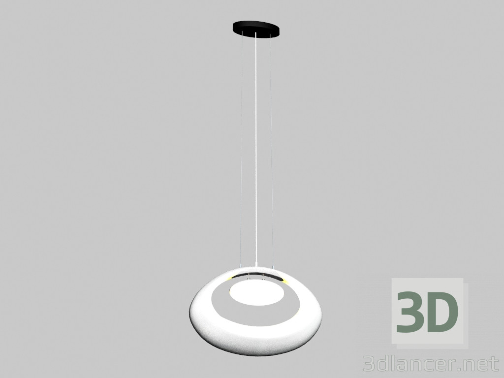 3D Modell Hängelampe md 10360-4a culla 4 Set weiß - Vorschau