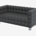 3d model sofás de cuero doble Hoffmann Kubus - vista previa
