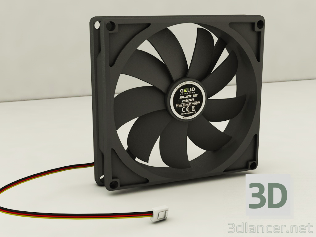 modèle 3D Ventillateur PC - preview