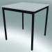 3d model Square table Base 70X70 cm (White, Black) - preview