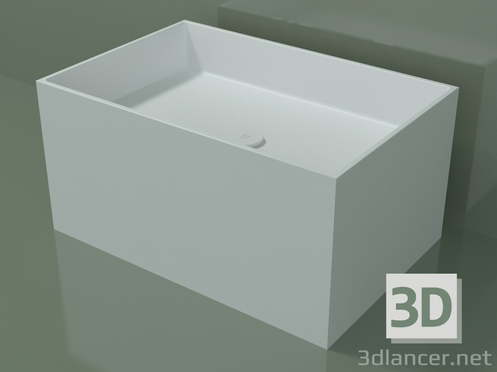 modello 3D Lavabo da appoggio (01UN42301, Glacier White C01, L 72, P 48, H 36 cm) - anteprima