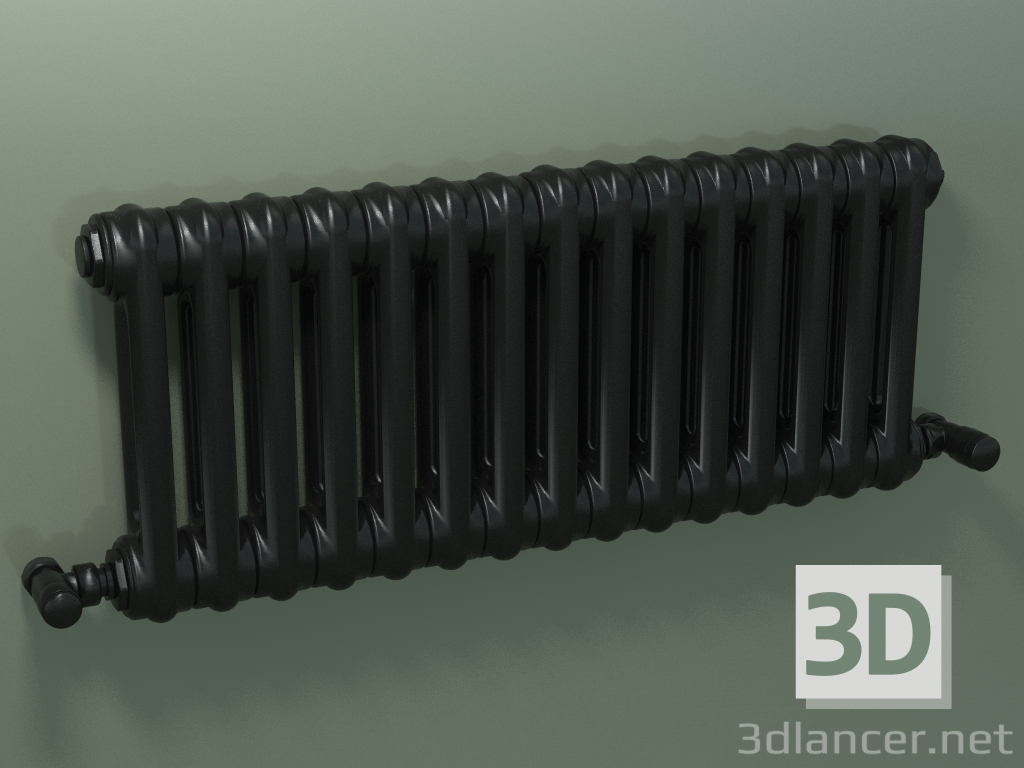 3D modeli Borulu radyatör PILON (S4H 2 H302 15EL, siyah) - önizleme
