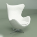3d model Armchair Egg (white leather) - preview