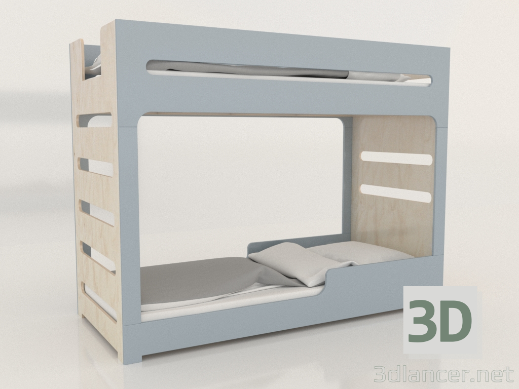 3d модель Кровать двухъярусная MODE F (UQDFA2) – превью