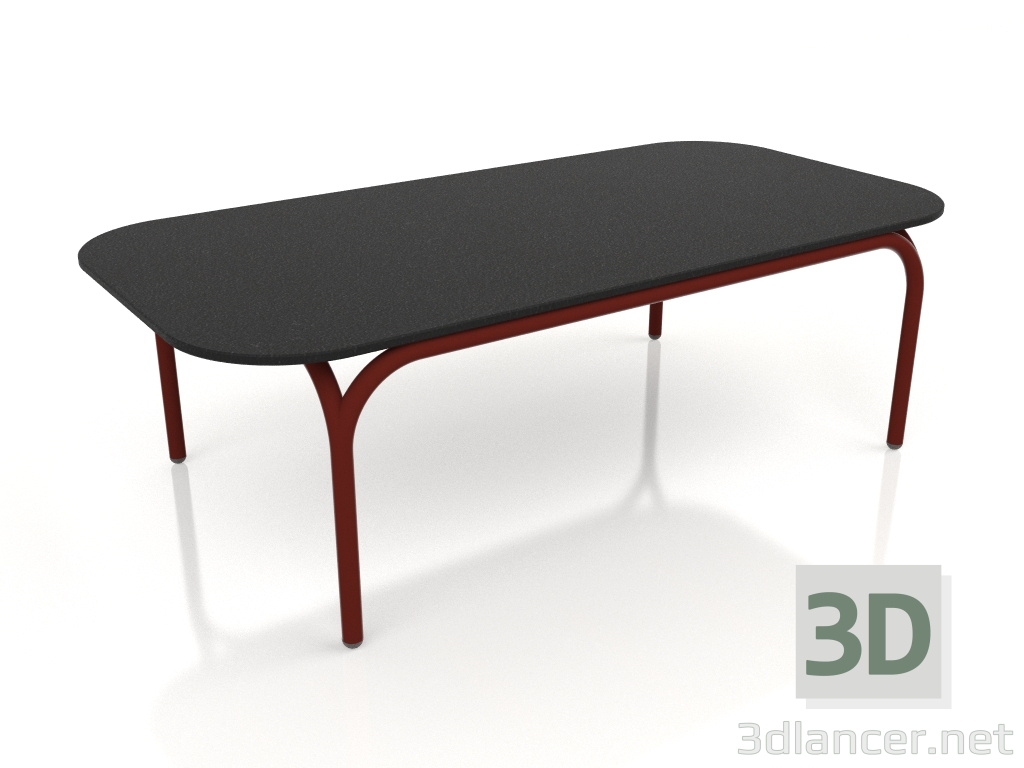 3d модель Кофейный стол (Wine red, DEKTON Domoos) – превью