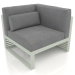 3d model Modular sofa, section 6 right, high back (Cement gray) - preview