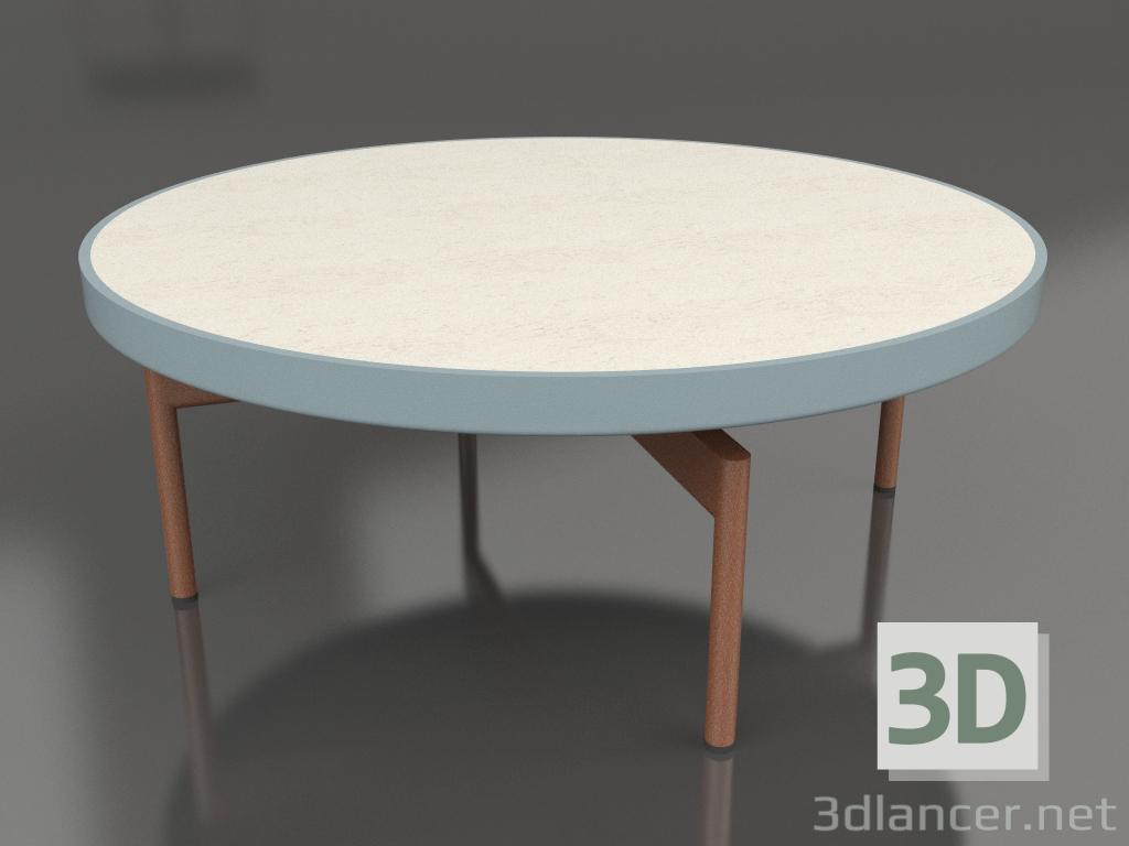 modèle 3D Table basse ronde Ø90x36 (Bleu gris, DEKTON Danae) - preview