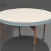 modèle 3D Table basse ronde Ø90x36 (Bleu gris, DEKTON Danae) - preview