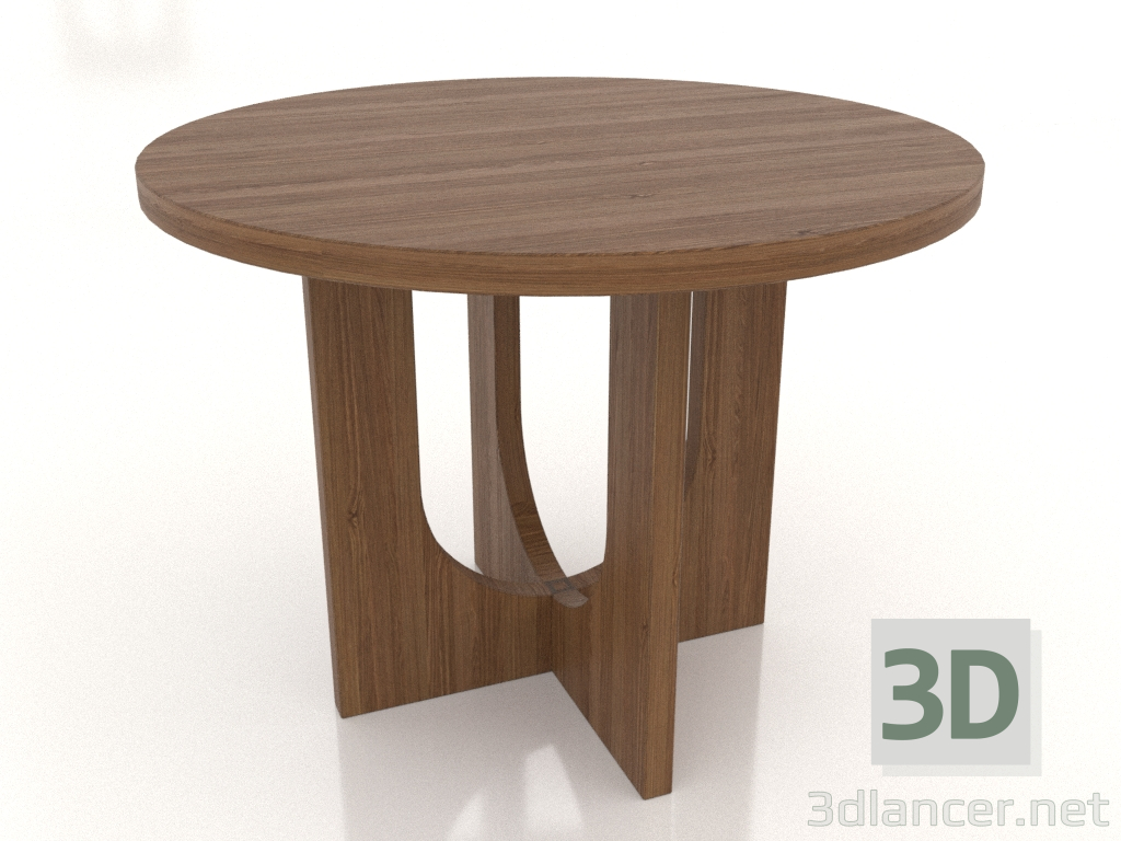 3d model Mesa de comedor REDONDA Ø 1000 mm (nogal claro) - vista previa