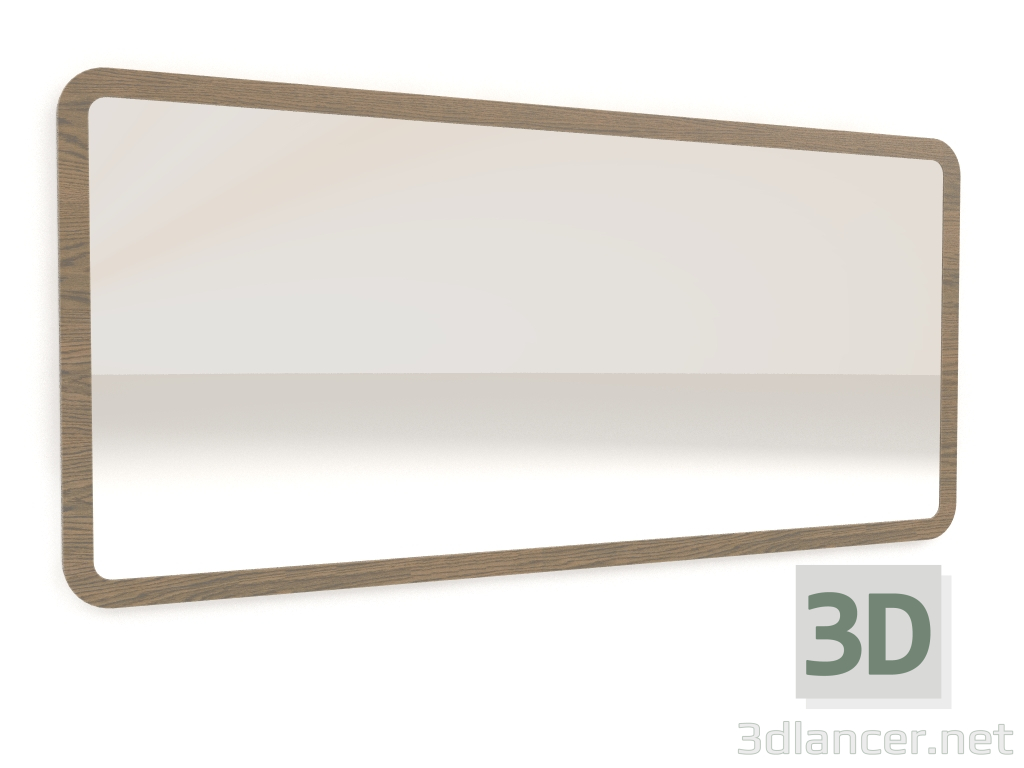 Modelo 3d Espelho com acabamento em folheado de carvalho W (160x2,5x75 cm) - preview