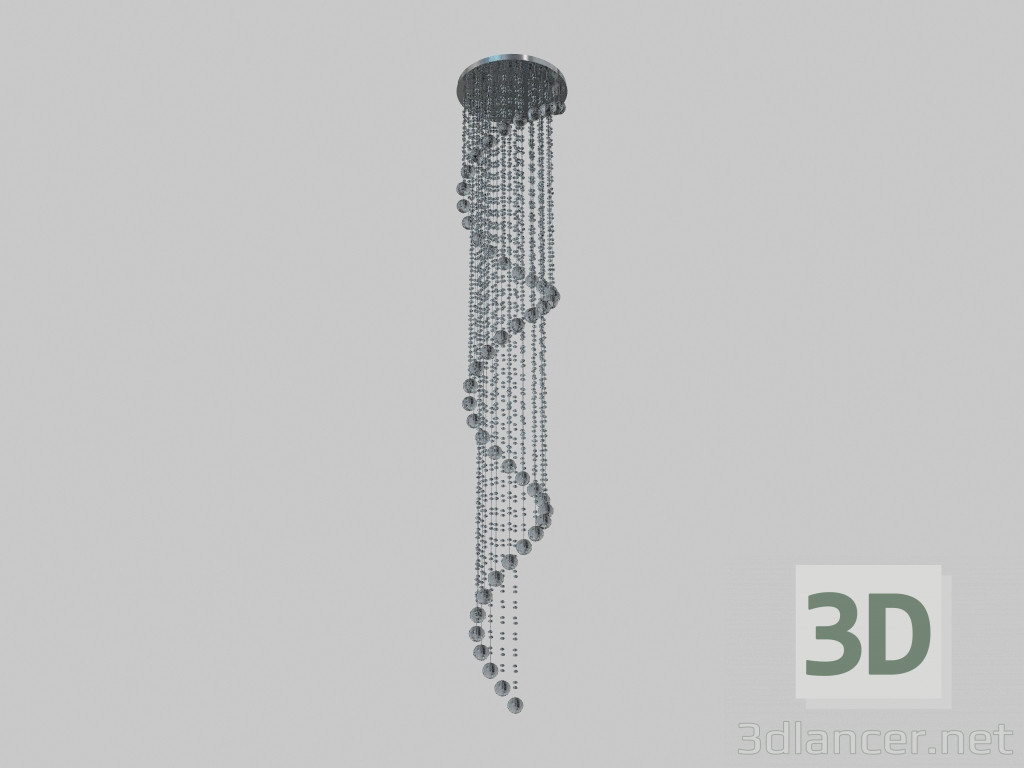 3D Modell Deckenleuchter md51104-9c Diamantkristall Satz 9 - Vorschau
