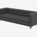 3d model Leather sofa triple Hoffmann Kubus - preview