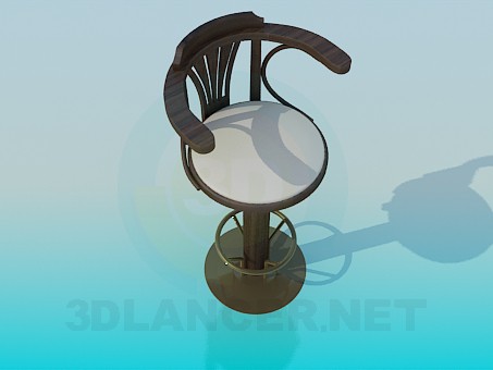 modèle 3D Tabouret de bar - preview