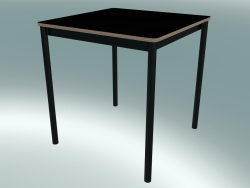 Quadratischer Tischfuß 70X70 cm (Schwarz, Sperrholz, Schwarz)