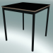 modèle 3D Base de table carrée 70X70 cm (Noir, Contreplaqué, Noir) - preview