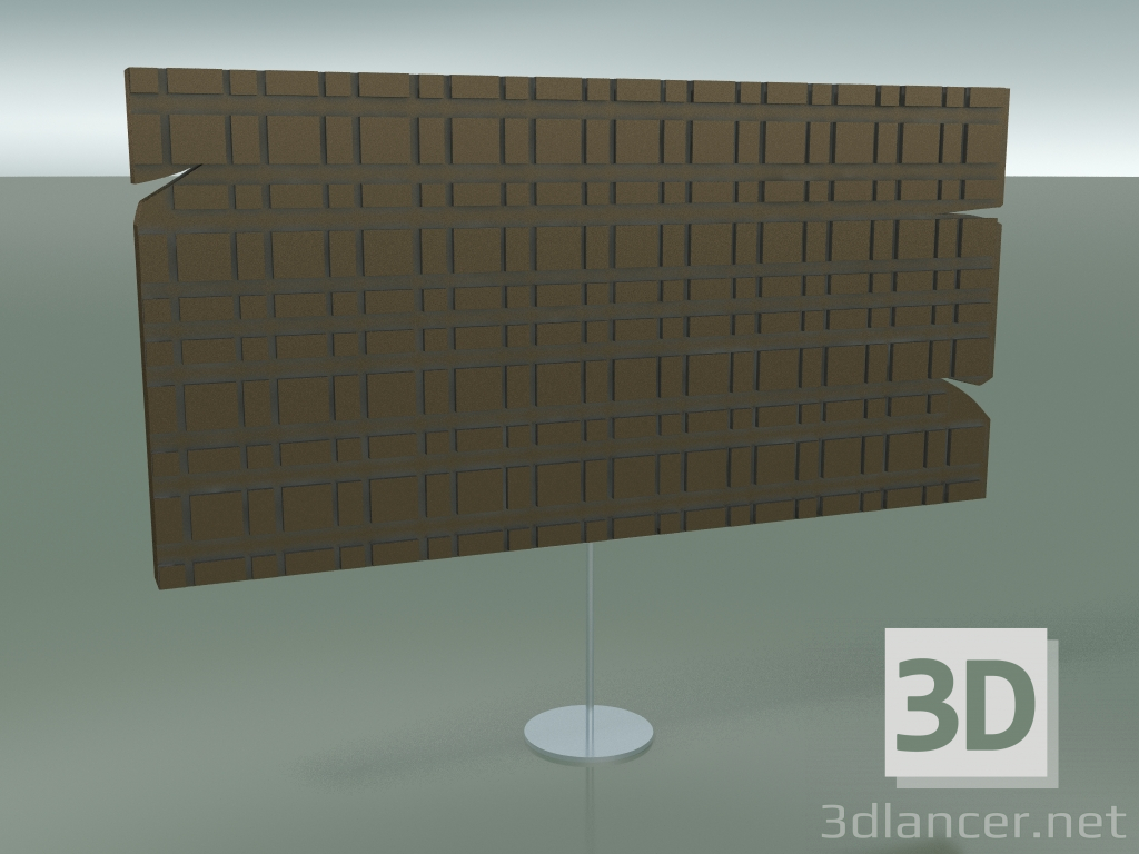3D Modell Holzskulptur (40x20cm, Goldschwarz) - Vorschau