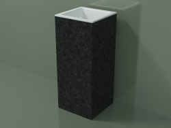 Freestanding washbasin (03R116101, Nero Assoluto M03, L 36, P 36, H 85 cm)