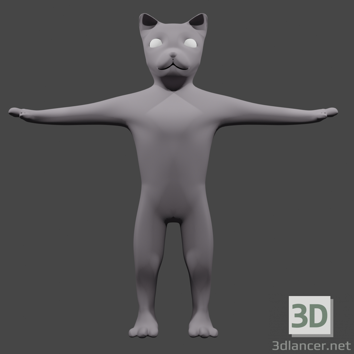 modello 3D di LOW POLY CAT comprare - rendering