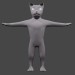3d LOW POLY CAT model buy - render