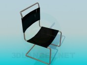 Chair with cloth seat-back