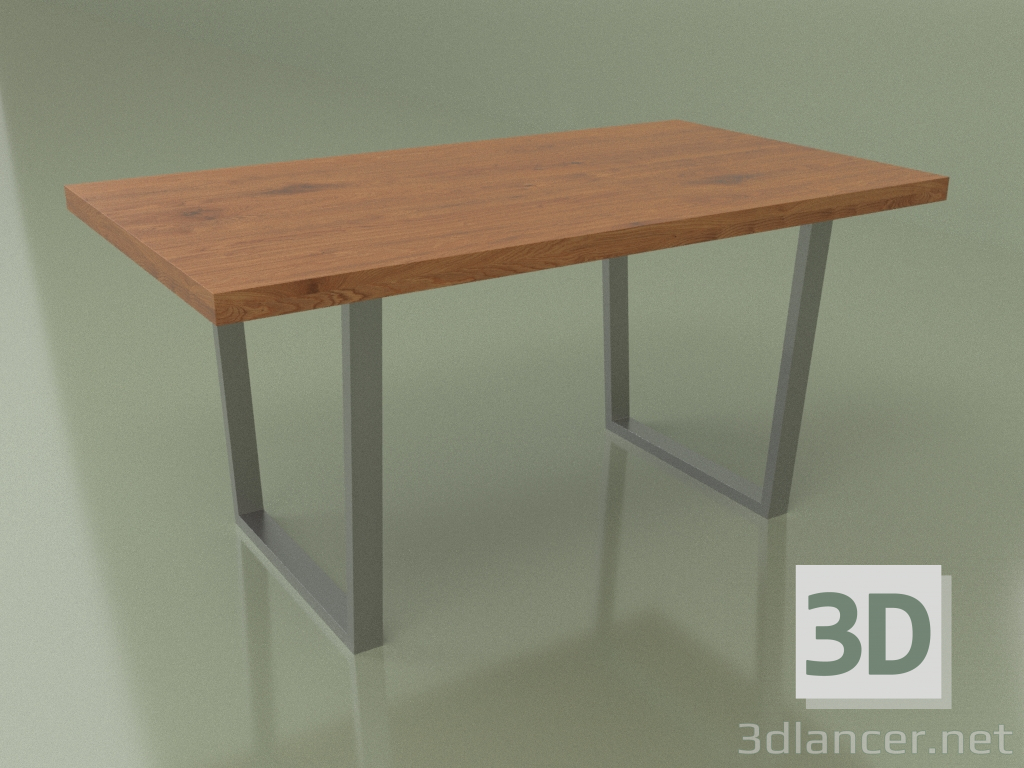 modello 3D Tavolo da pranzo moderno (noce) - anteprima
