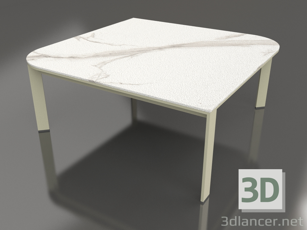 3d model Coffee table 90 (Gold) - preview