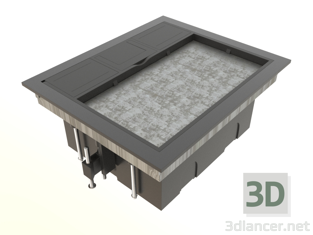 modèle 3D Trappe au sol pour 8 modules (DFB8) - preview