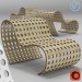 modello 3D Compensato sedia - anteprima