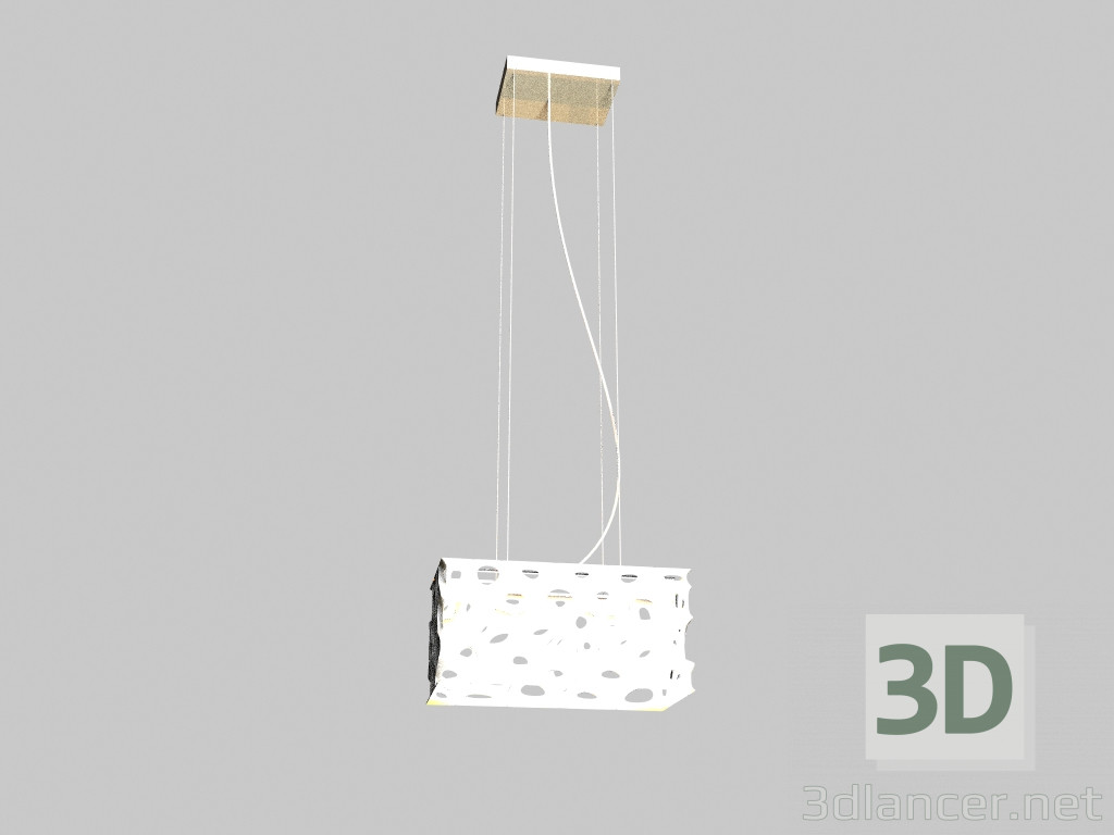 3d model White lamp Hanging md 10376-2a dune 2 set - preview