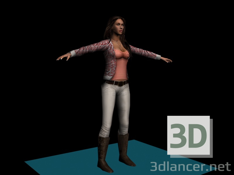 modèle 3D Fox megan - preview