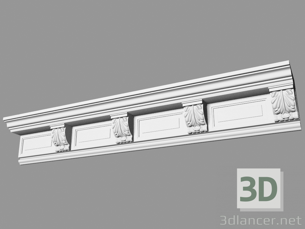 modèle 3D Corniche moulée (CF22) - preview