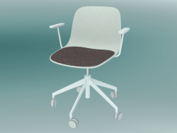 Stuhl mit SEELA-Rollen (S341 mit Polsterung)