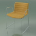 3d model Chair 2075 (on skids, with armrests, with leather upholstery) - preview