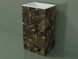 Freestanding washbasin (03R126101, Emperador M06, L 48, P 36, H 85 cm)