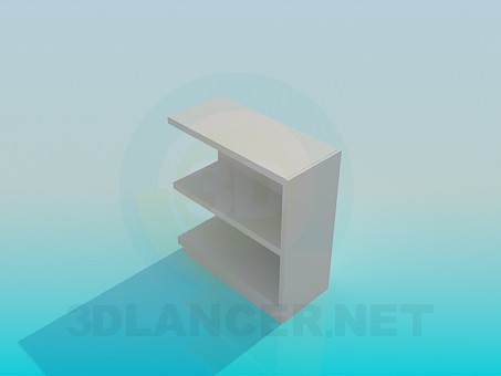 3d модель Угловая подвесная полка – превью 3d модель Угловая подвесная полка – превью