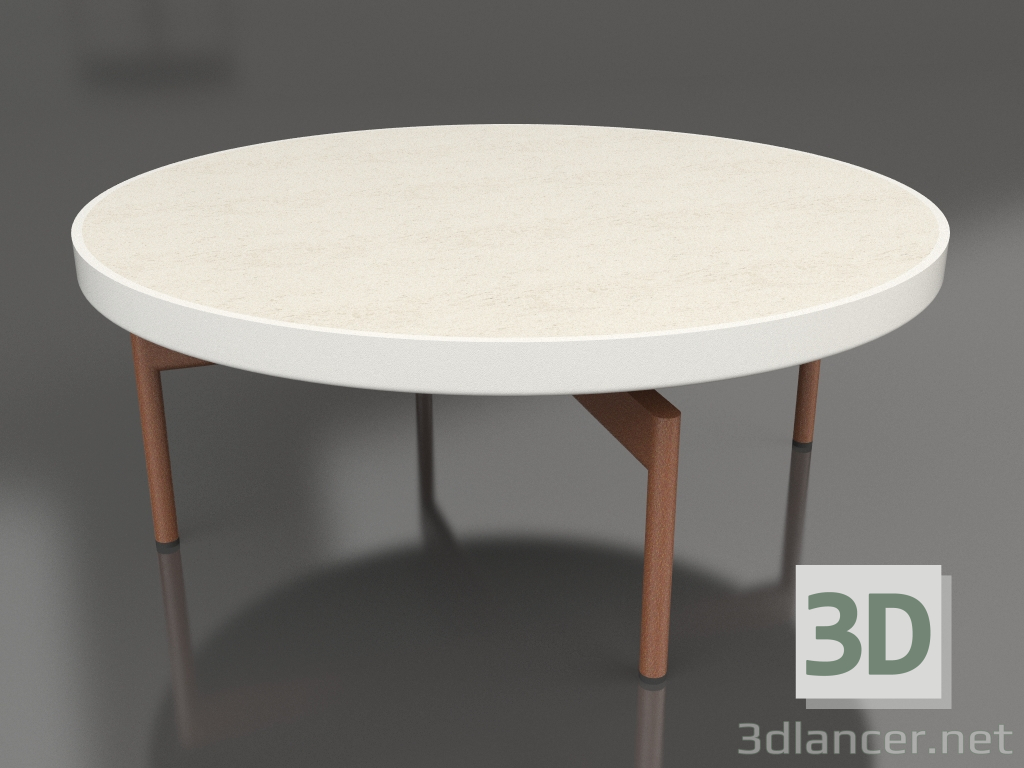 modèle 3D Table basse ronde Ø90x36 (Gris agate, DEKTON Danae) - preview