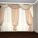 3d model A room with curtains - preview