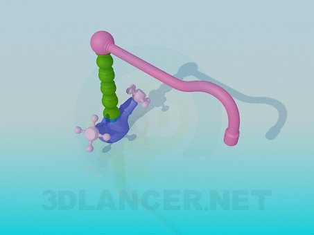modello 3D Rubinetto miscelatore colorato - anteprima